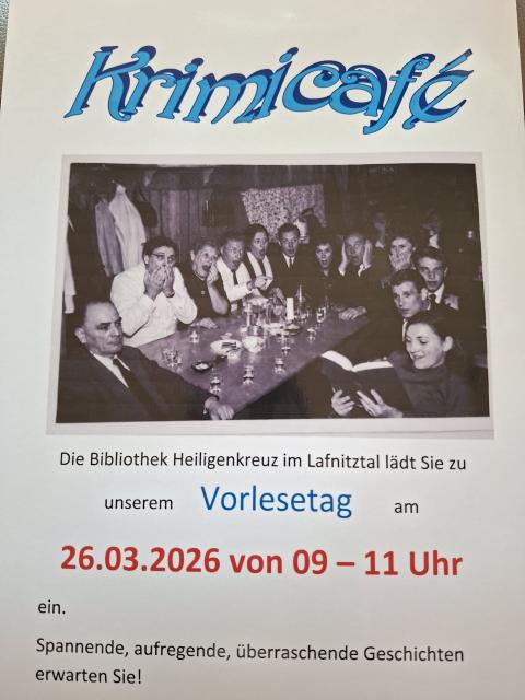 Einladung für Vorlesetag 2026
